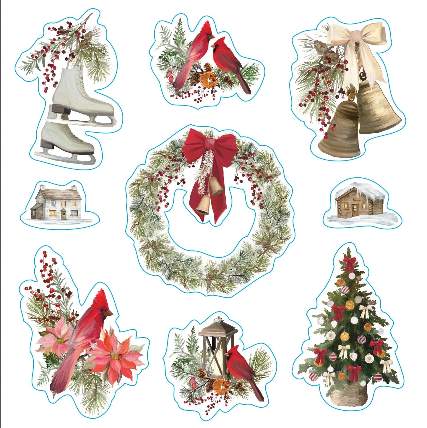 Merry and Bright Christmas Sticker Book