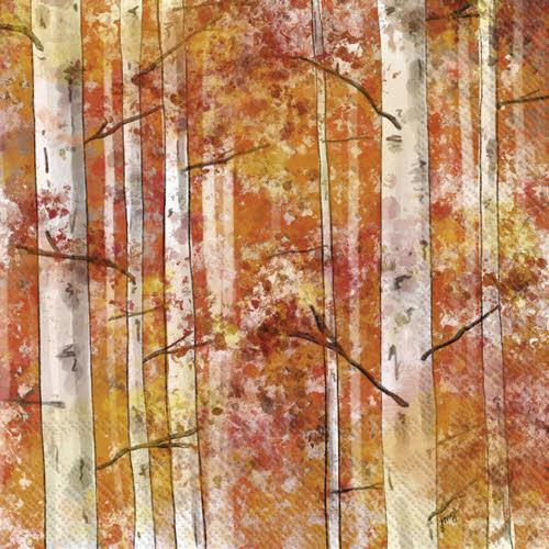 Decoupage Napkins 6.5"- Autumn Birch