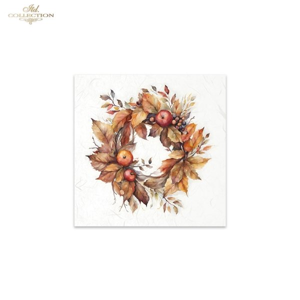 ITD Collection Mini Rice Paper Set - Autumn Wreaths