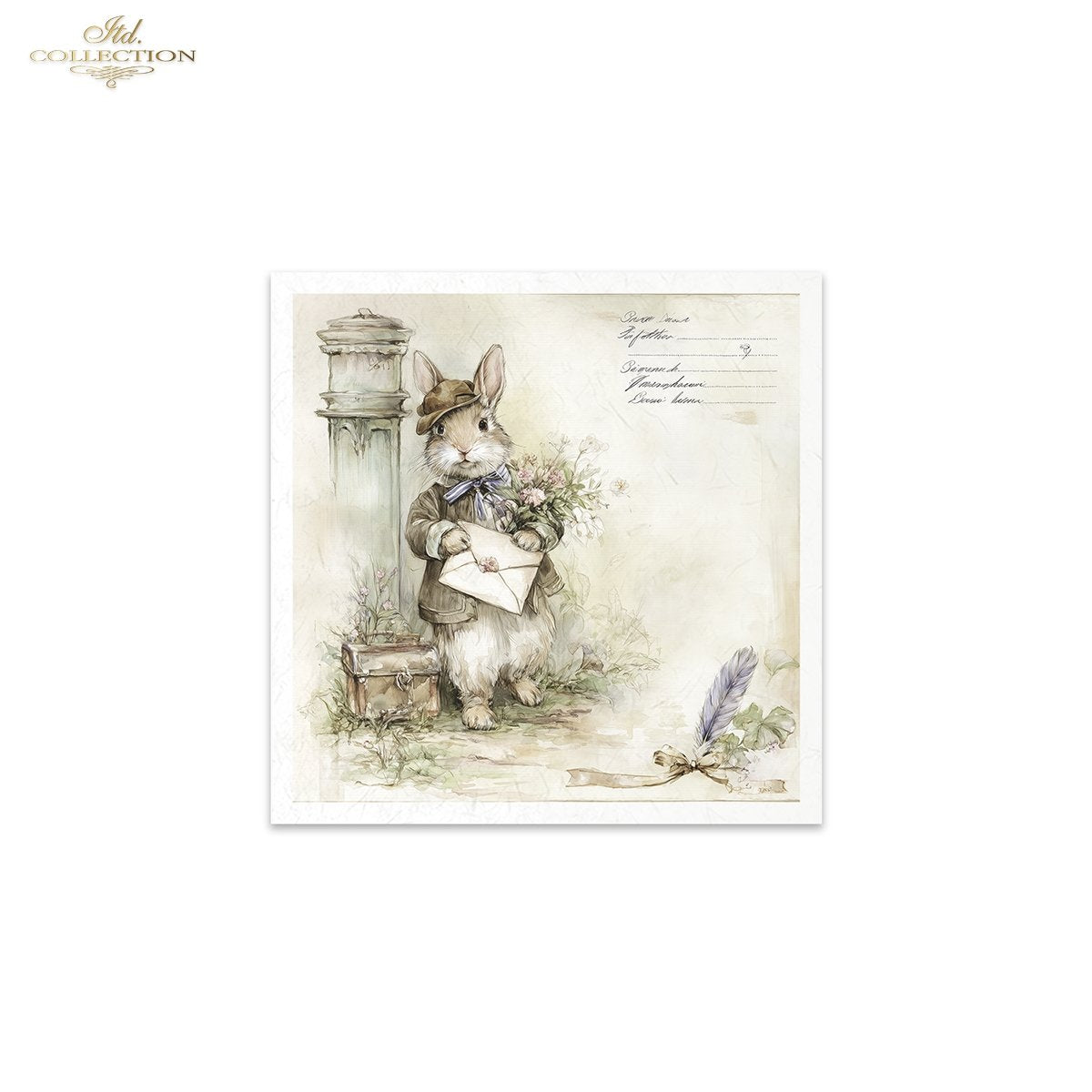 Decoupage Rice Paper Mini Set - Bunnies