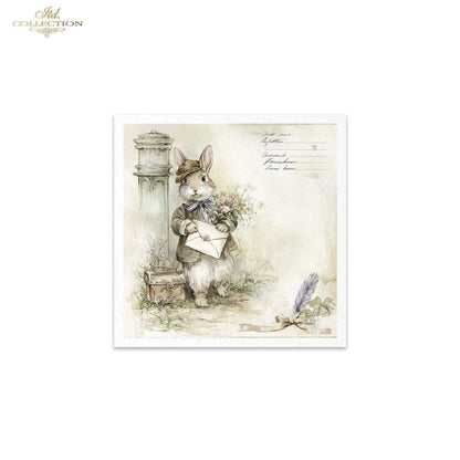 Decoupage Rice Paper Mini Set - Bunnies