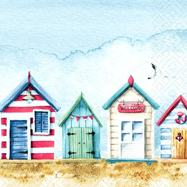 Decoupage Napkins 6.5" - Beach Houses