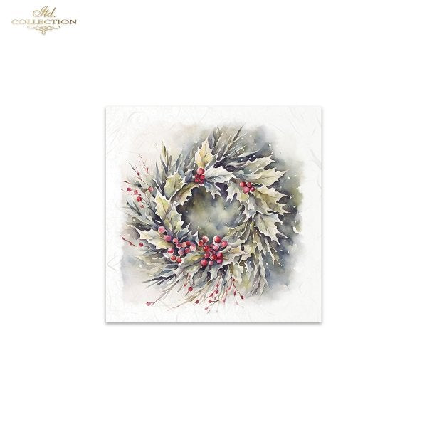 ITD Mini Collection Rice Paper Set - Winter Wreaths