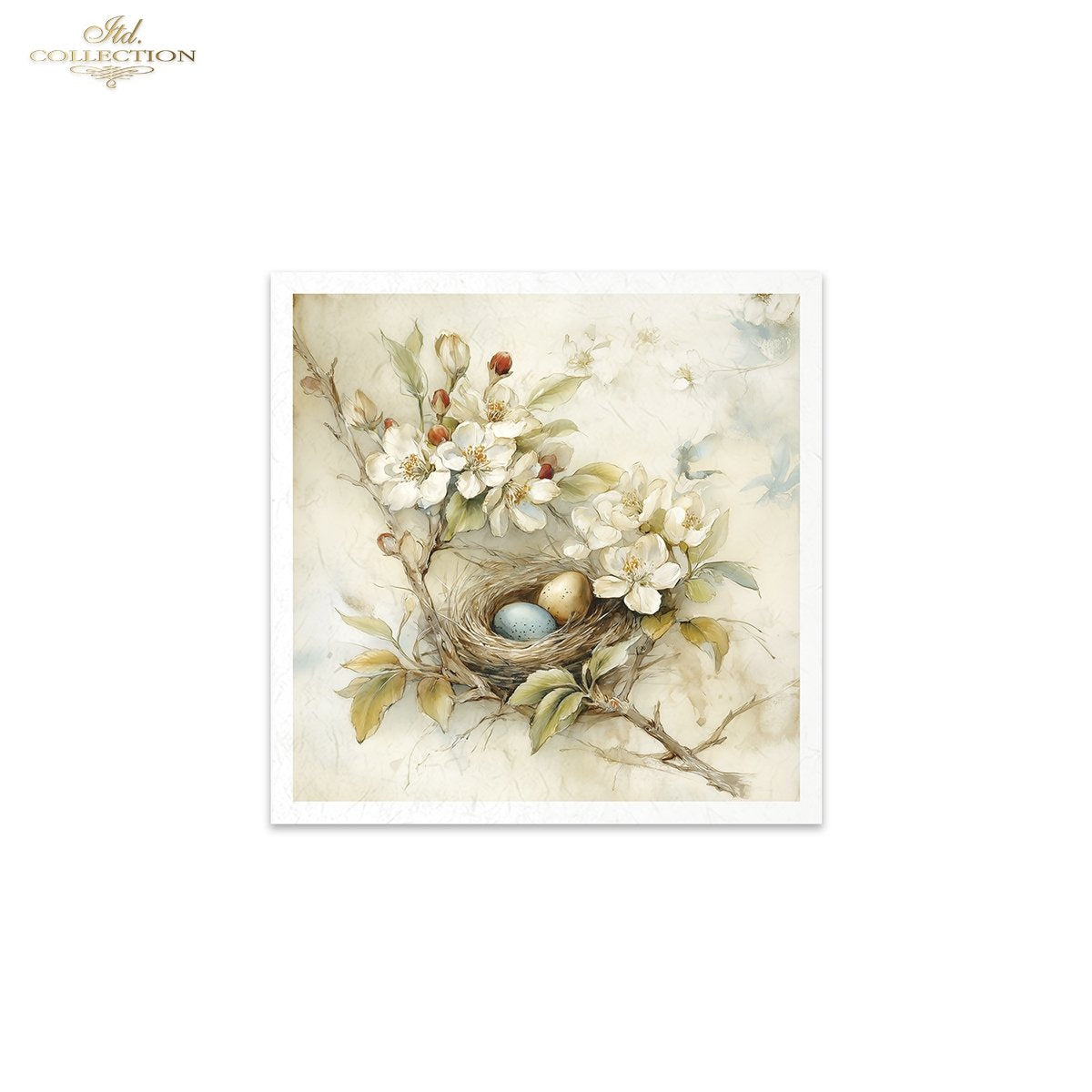 Decoupage Rice Paper Mini Set - Blossoms and Nests