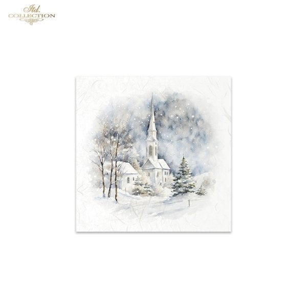 ITD Mini Collection Rice Paper Set - Winter Views, Churches