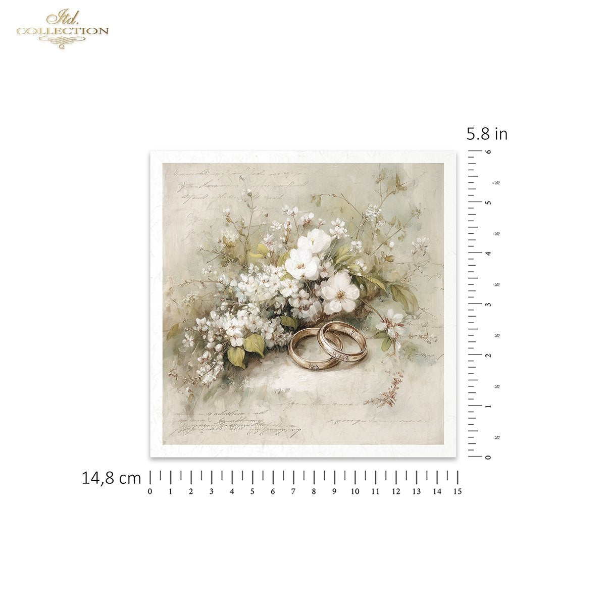 Decoupage Rice Paper Mini Set - Vintage Wedding