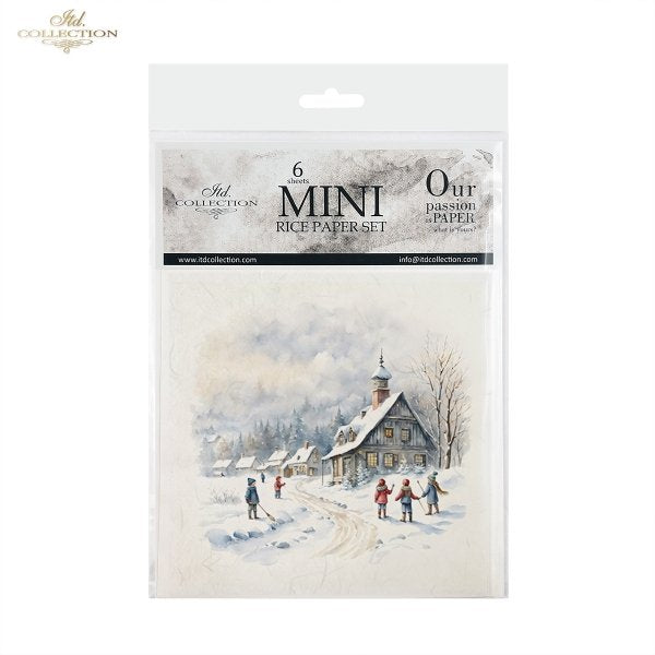 ITD Mini Collection Rice Paper Set - Winter Views, Children