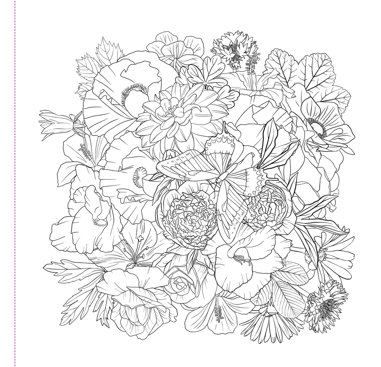 Wildflowers Artist's Coloring Book