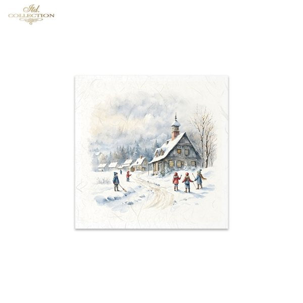 ITD Mini Collection Rice Paper Set - Winter Views, Children