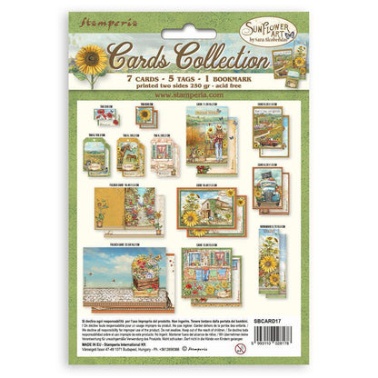 Stamperia Cards Collection - Sunflower Art