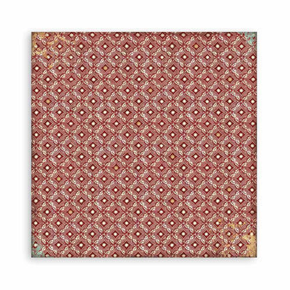 Stamperia 12"  Scrapbook Paper Pad - Maxi Backgrounds Selection, Christmas Greetings