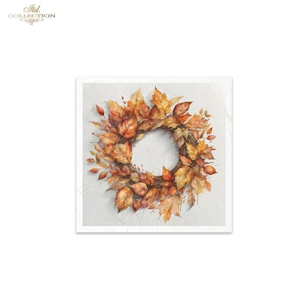 ITD Collection Mini Rice Paper Set - Autumn Wreaths