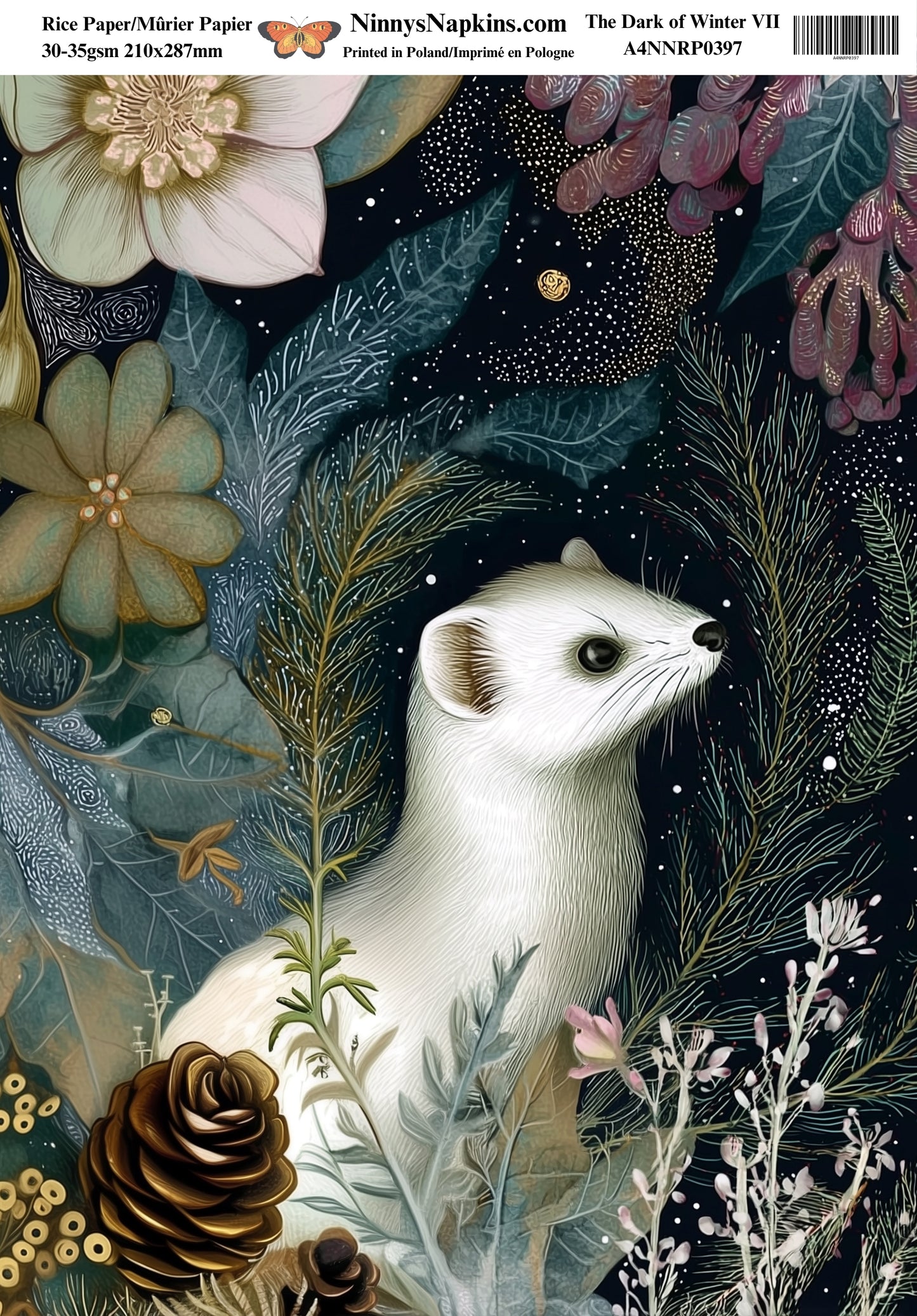 Decoupage Rice Paper - The Dark of Winter VII (Special Pre-Order)