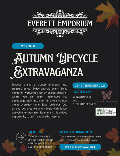 Autumn Upcycle Extravaganza - Sept 26th & 27th