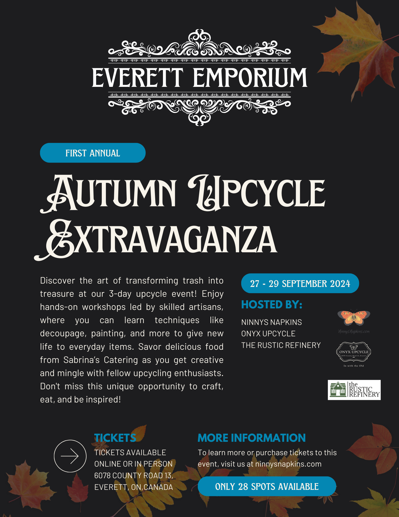 Autumn Upcycle Extravaganza - 3 Day Event Pass