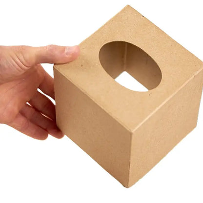 Blank Paper Mache Tissue Box Cover