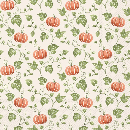 Decoupage Napkins 6.5" (2pcs)- Simple Pumpkin