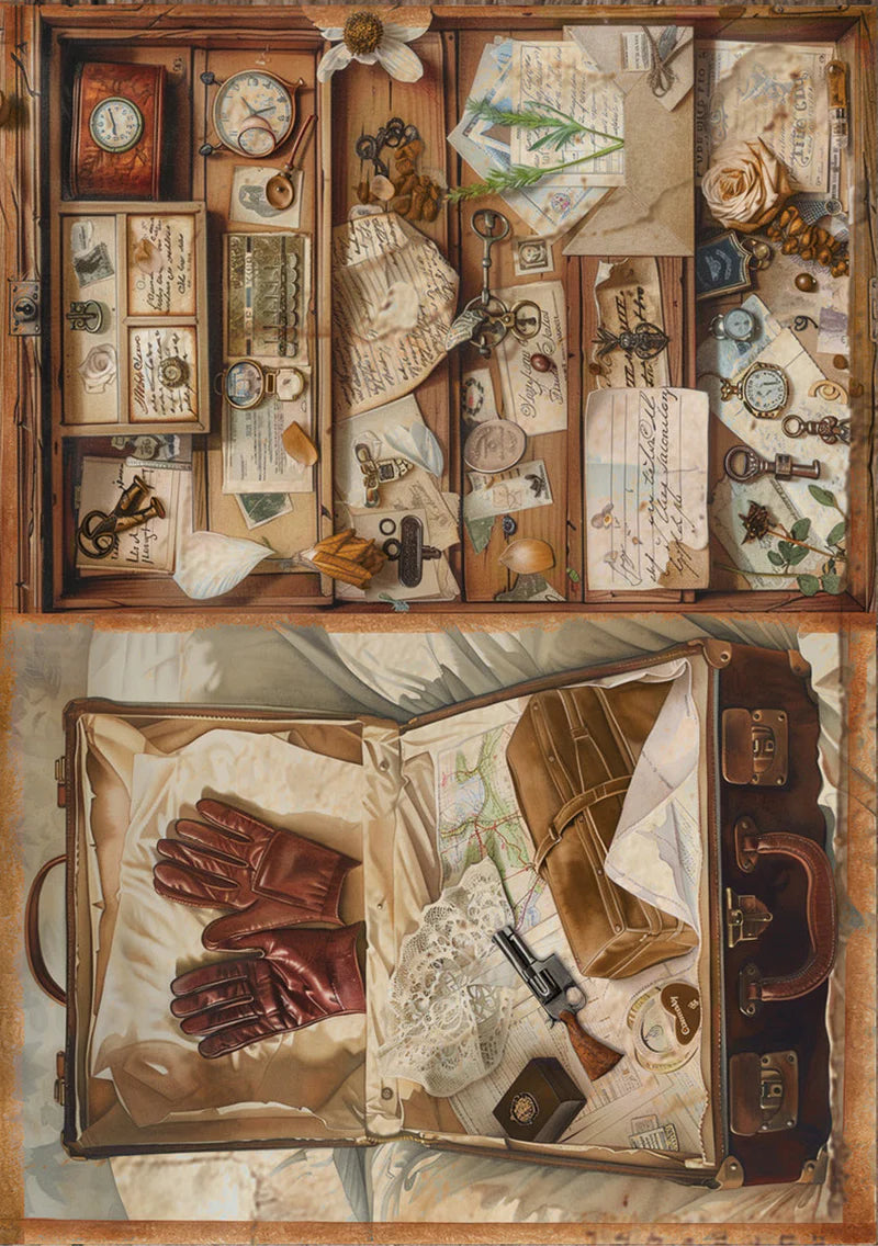 Decoupage Rice Paper A5 MIXED 8/Pkg - The Last Mystery