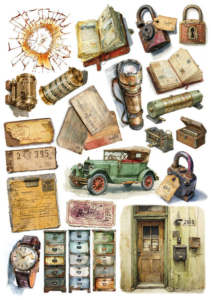 Decoupage Rice Paper A5 MIXED 8/Pkg - The Last Mystery