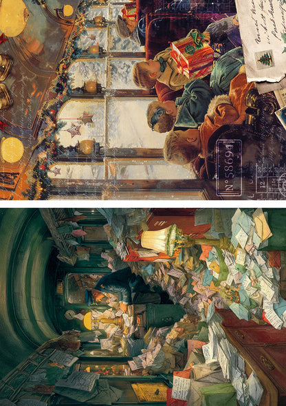 Decoupage Rice Paper A5 MIXED 8/Pkg - Polar Railway