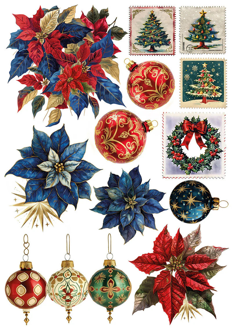 Decoupage Rice Paper A5 MIXED 8/Pkg - Polar Railway