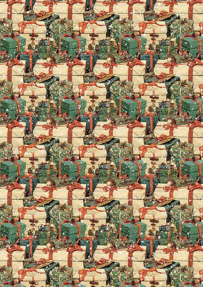 Decoupage Rice Paper A5 MIXED 8/Pkg - Polar Railway