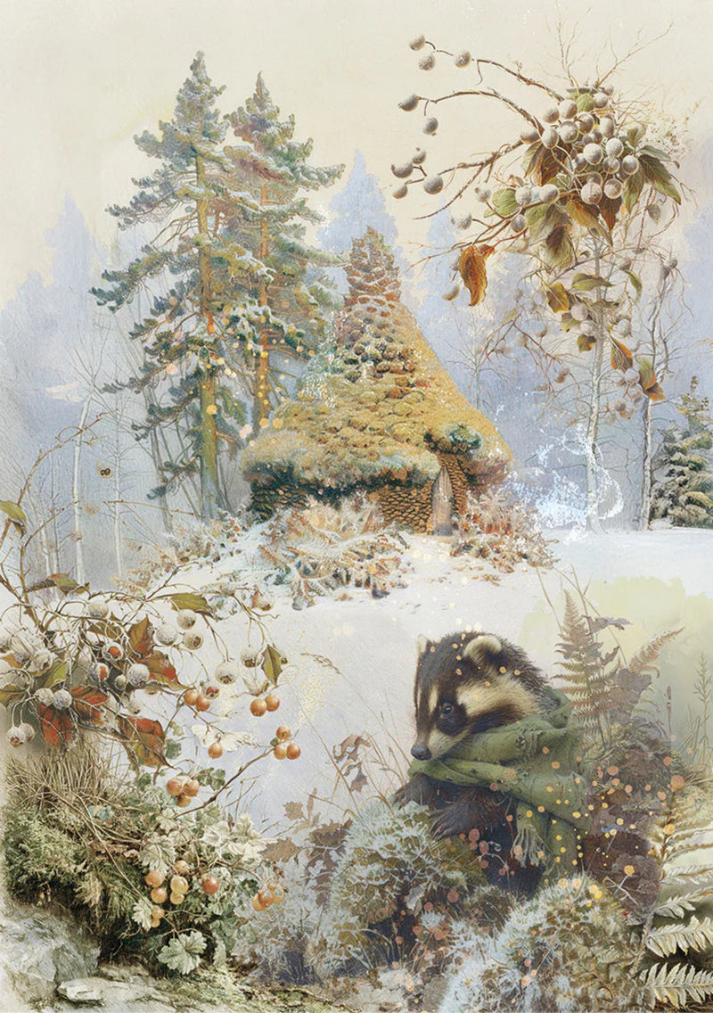 Papel de arroz para decoupage A5 (mixto, 8 unidades) - Susurros de hadas