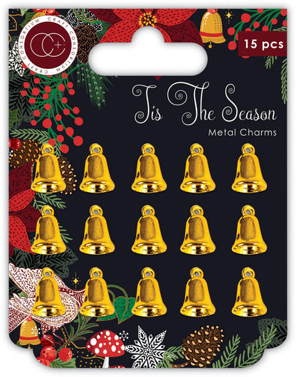 Metal Charms - Gold Bells