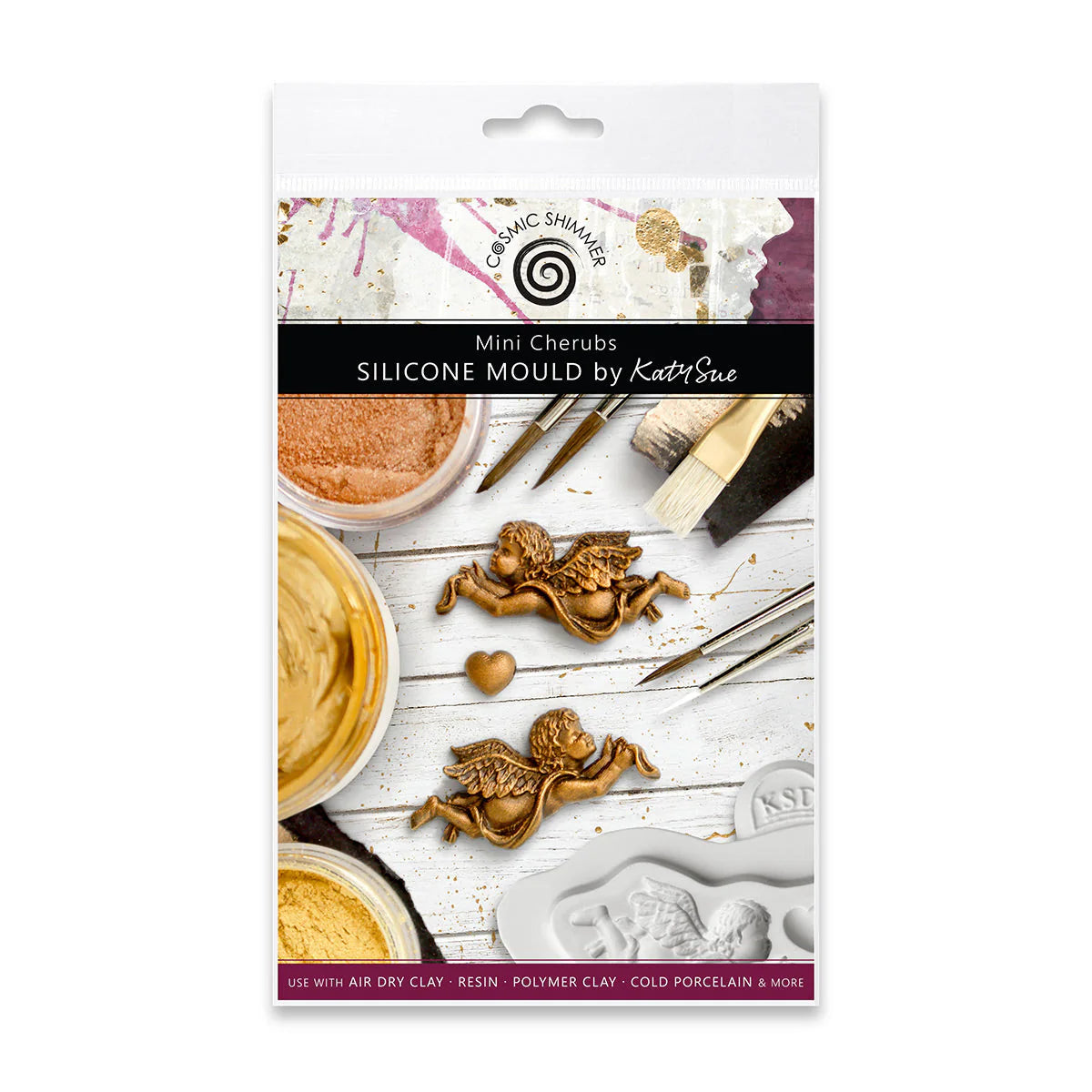 Cosmic Shimmer Mini Cherubs Silicone Mould