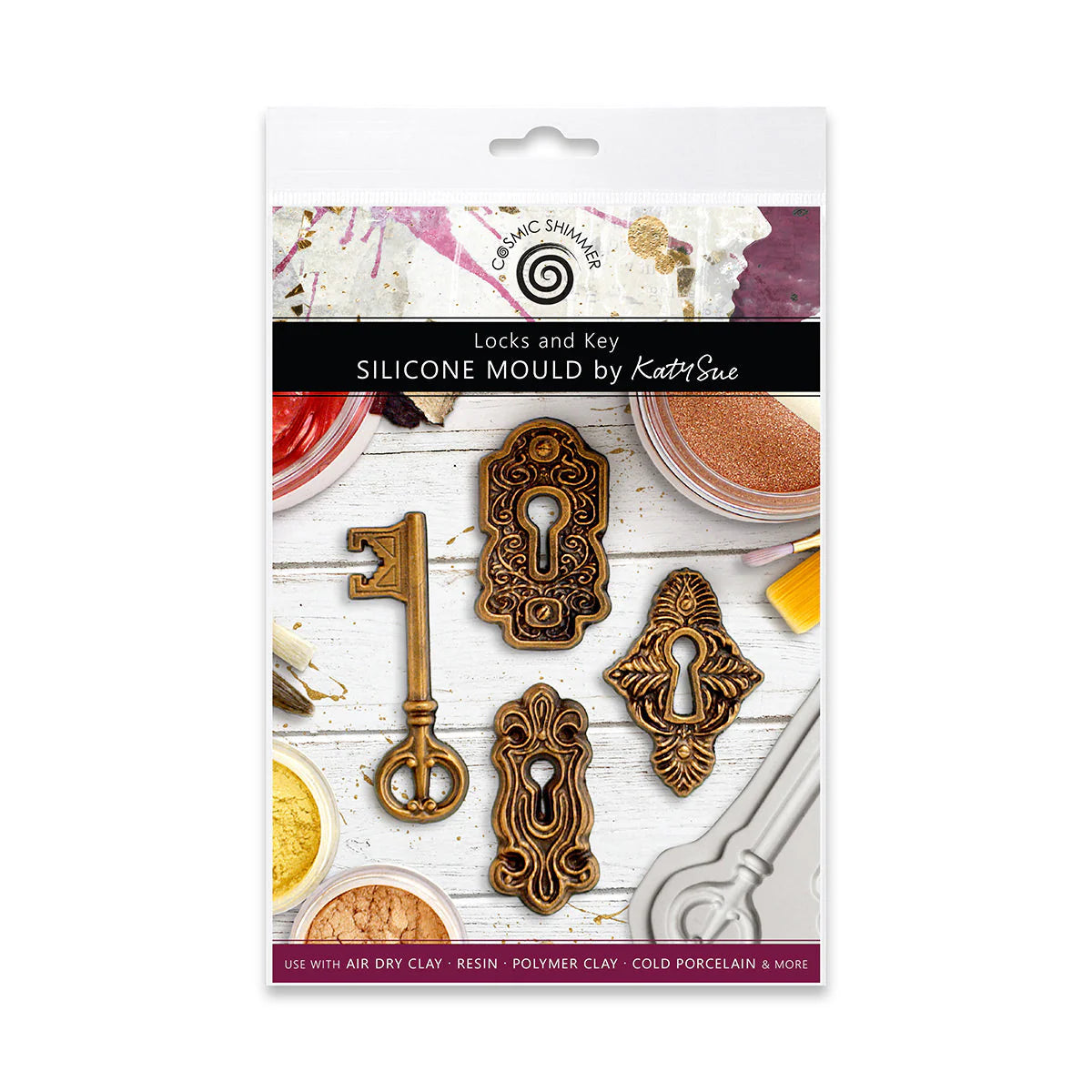 Cosmic Shimmer Locks and Key Silicone Mould