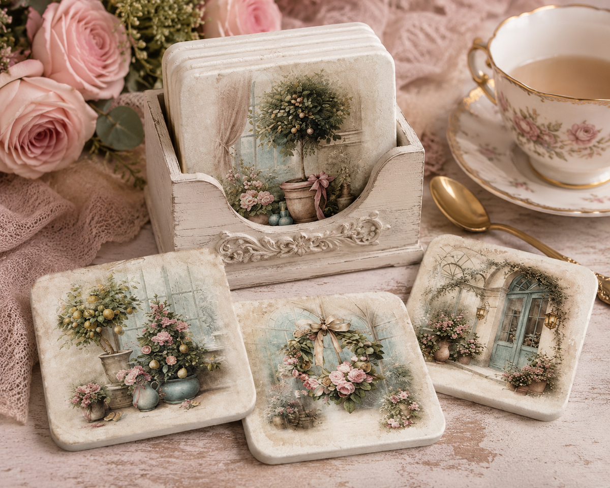 Decoupage Rice Paper - Christmas at the Conservatory