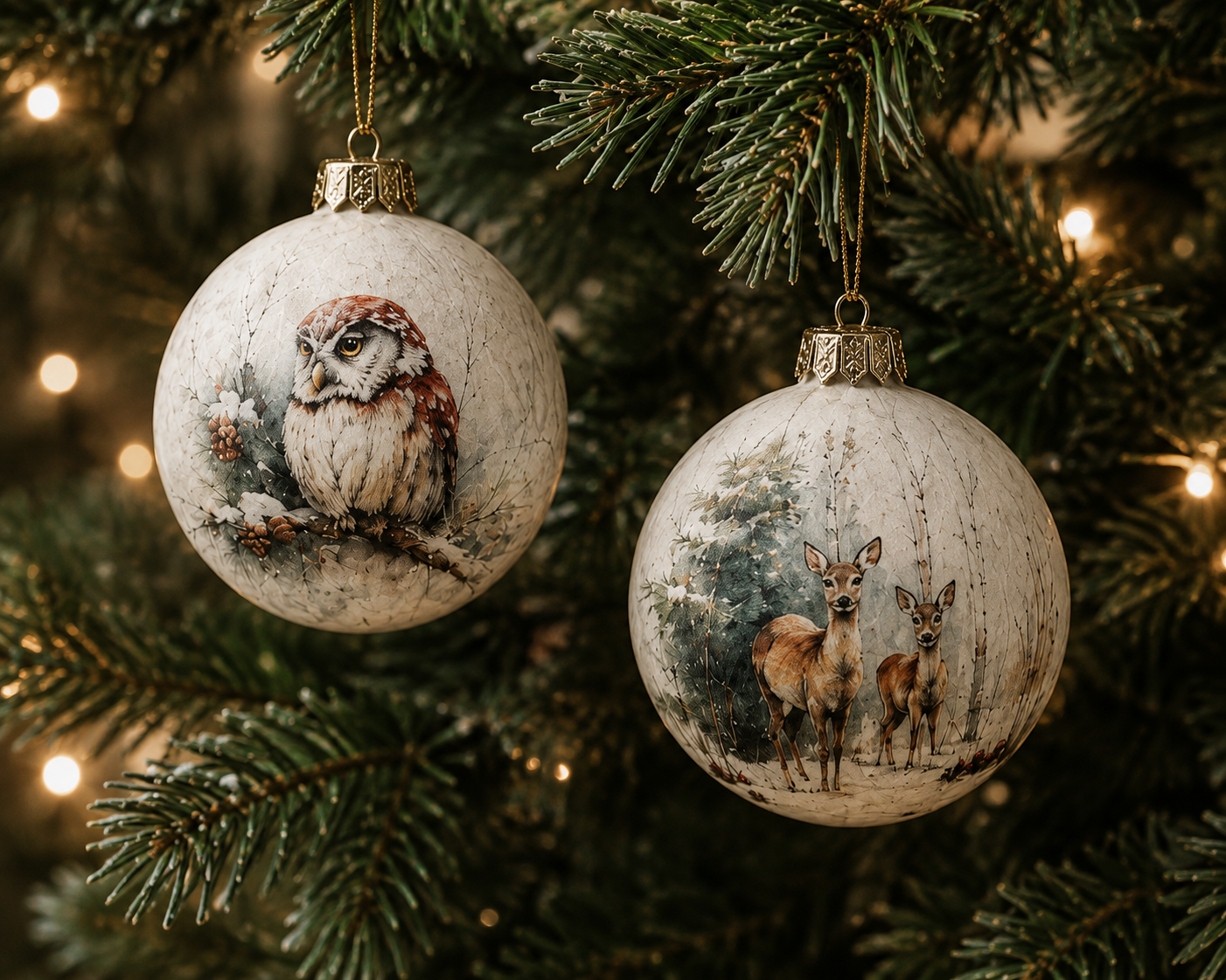 Decoupage Rice Paper - Christmas, Animals