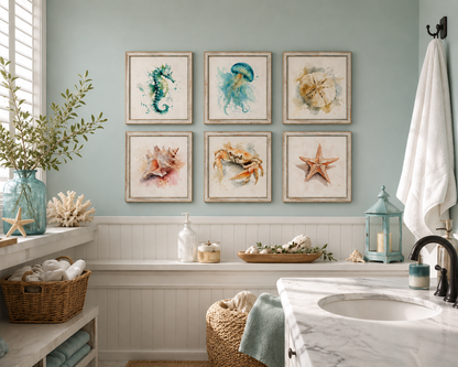 Decoupage Rice Paper Mini Set - Sea Life and Shells