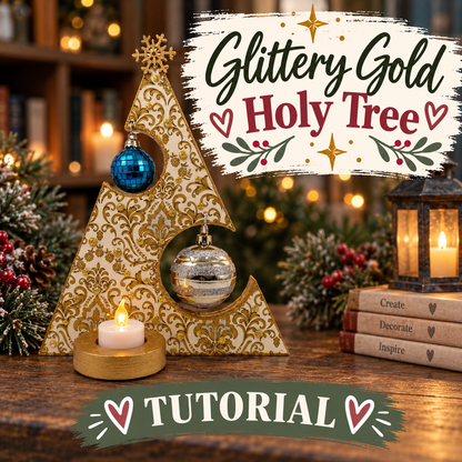 Tutorial: Glittery Gold Holy Tree