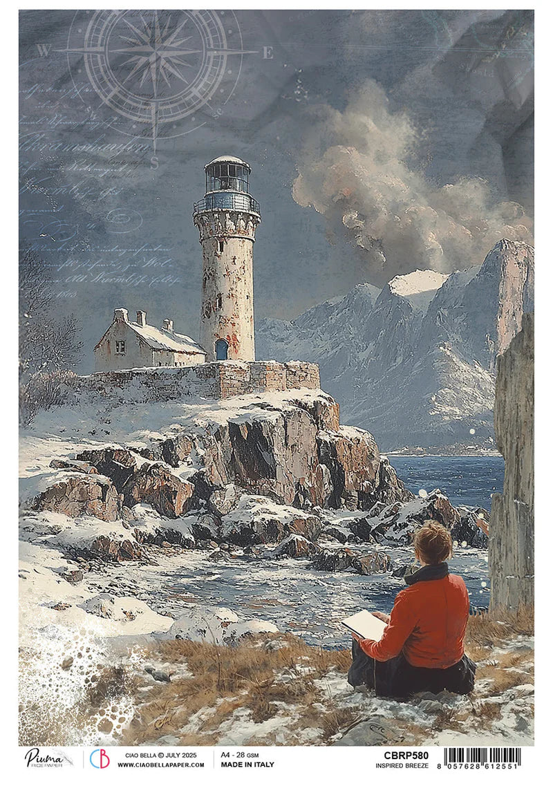 Ciao Bella A4 Rice Paper - An Artists Journey, Inspired Breeze