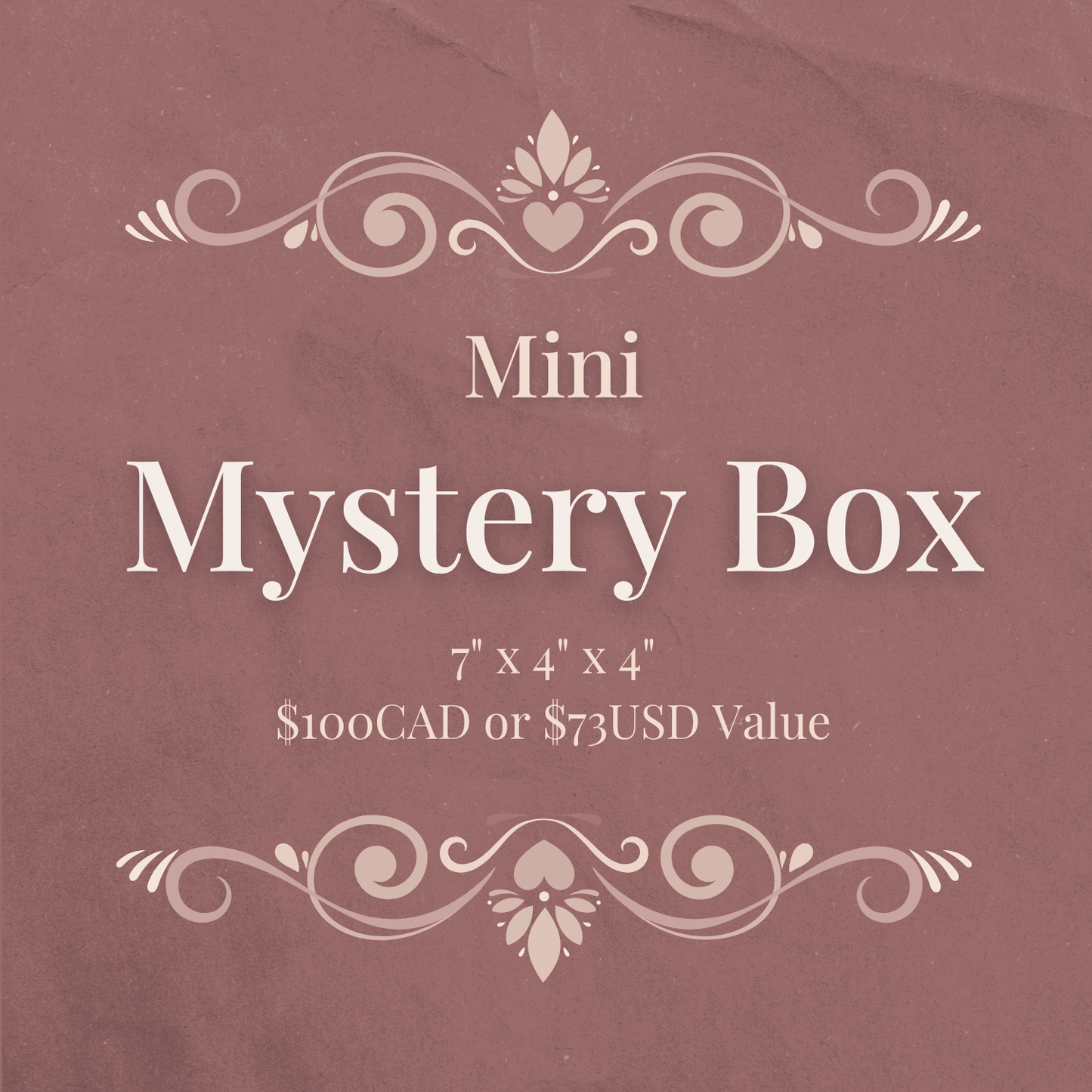MINI Mystery Box (available on the 26th of Each Month)