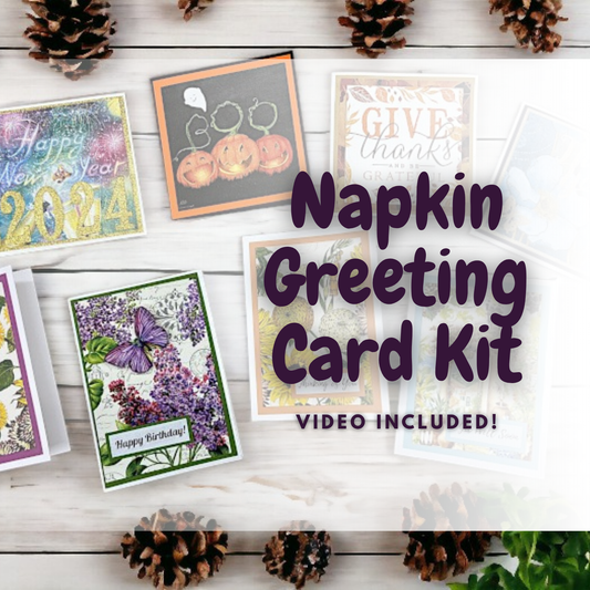 Virtual Workshop Kit - Napkin Greeting Cards