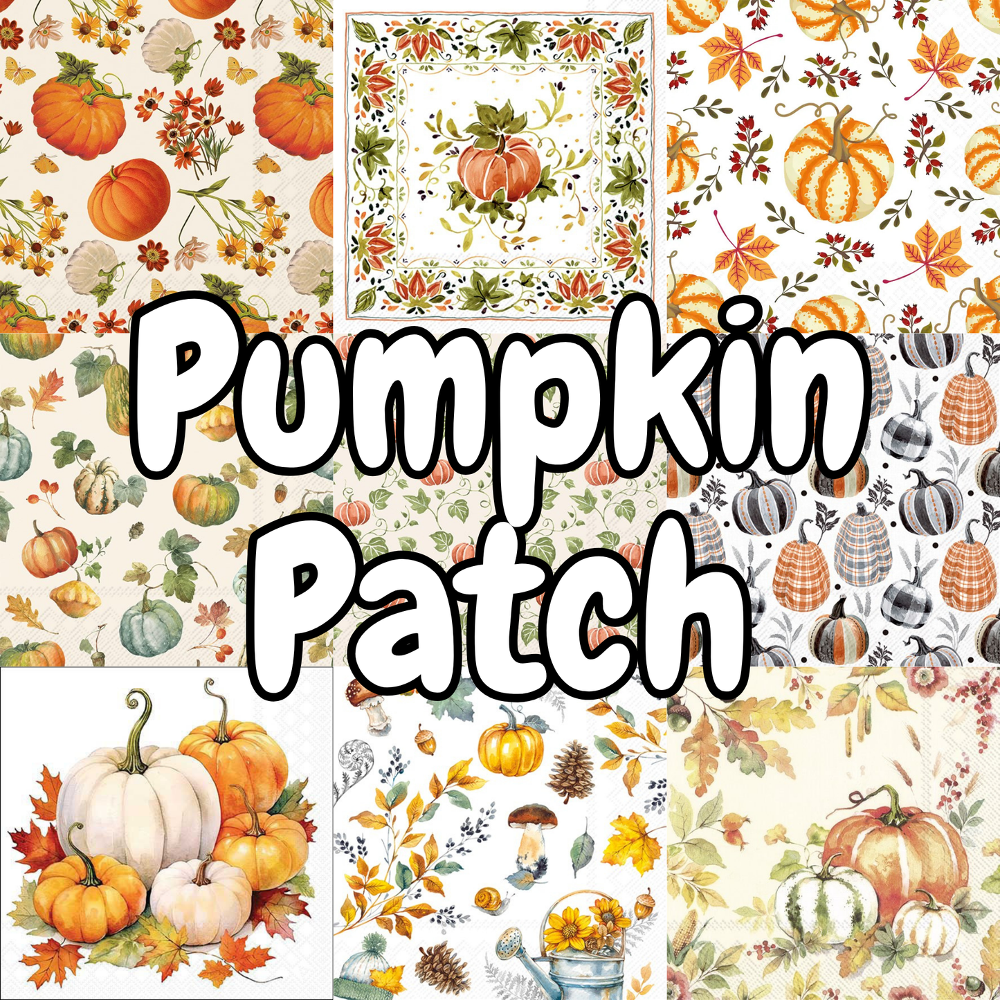 Decoupage Napkin Value Bundle - Pumpkin Patch