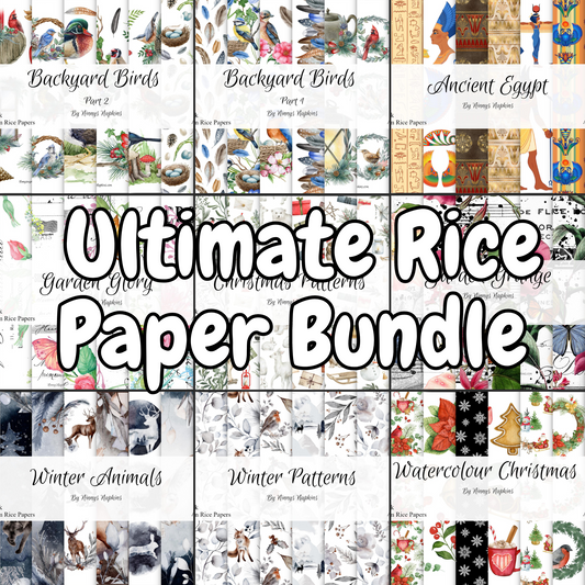Ninny's Ultimate Rice Paper Bundle - 72 pcs