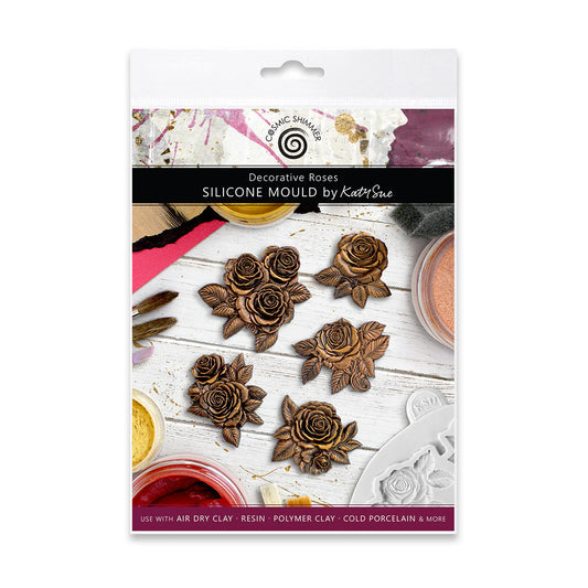 Cosmic Shimmer Decorative Roses Silicone Mould