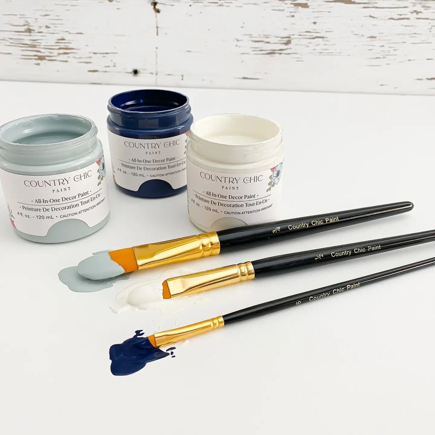 Country Chic - Set of Assorted Synthetic Artist Detail Brushes - Set of 5