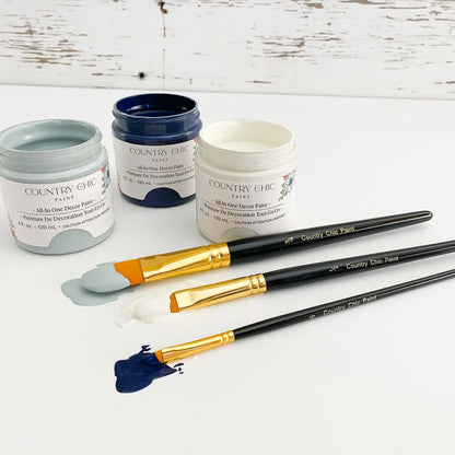 Country Chic - Set of Assorted Synthetic Artist Detail Brushes - Set of 5