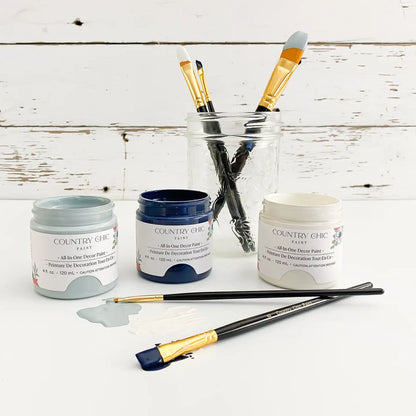 Country Chic - Set of Assorted Synthetic Artist Detail Brushes - Set of 5