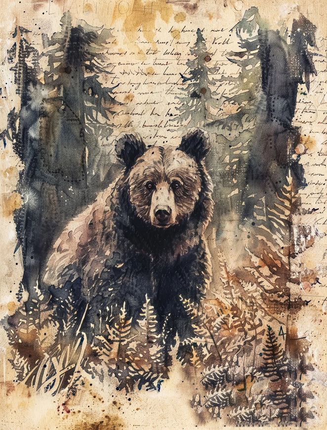 Craft Kreatively Rice Paper A4 Value Pack of 6 - Bears