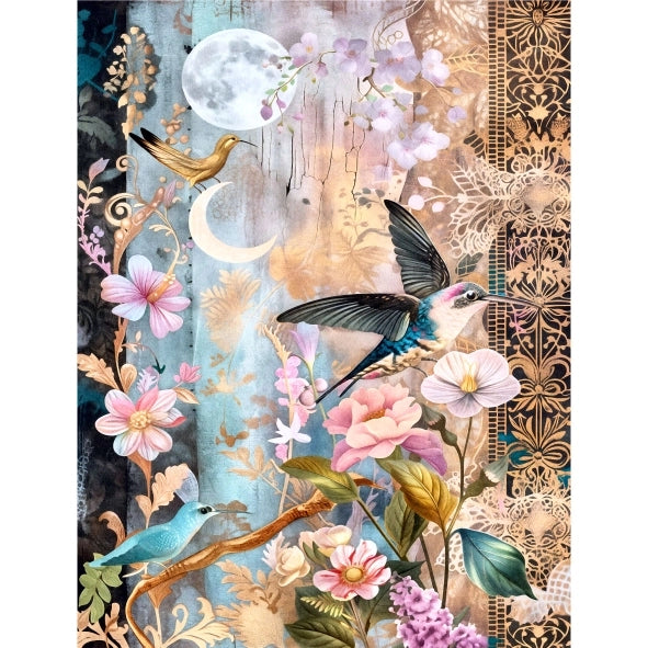 Craft Kreatively Rice Paper A4 Value Pack of 6 - Birds N Butterflies