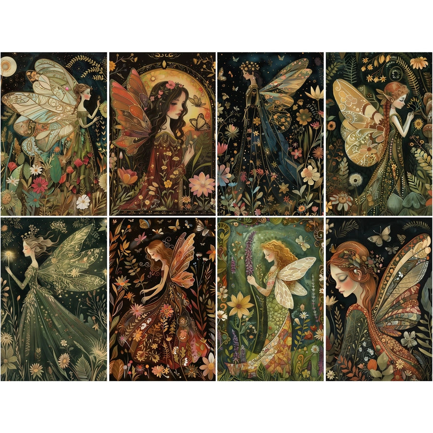 Craft Kreatively Rice Paper A4 Value Pack of 6 - Fairies