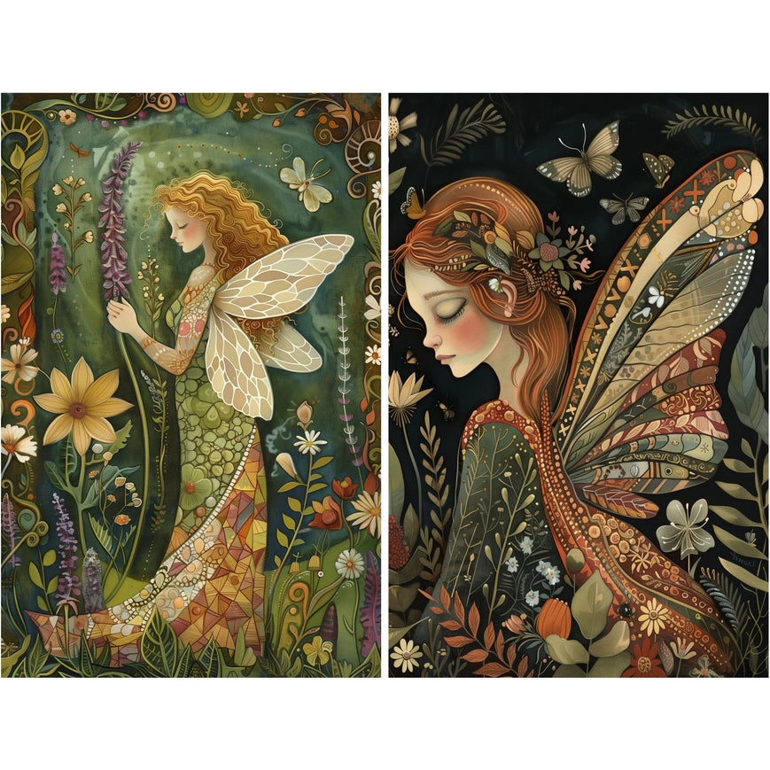 Craft Kreatively Rice Paper A4 Value Pack of 6 - Fairies