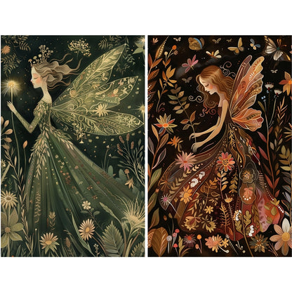 Craft Kreatively Rice Paper A4 Value Pack of 6 - Fairies