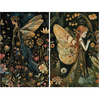 Craft Kreatively Rice Paper A4 Value Pack of 6 - Fairies