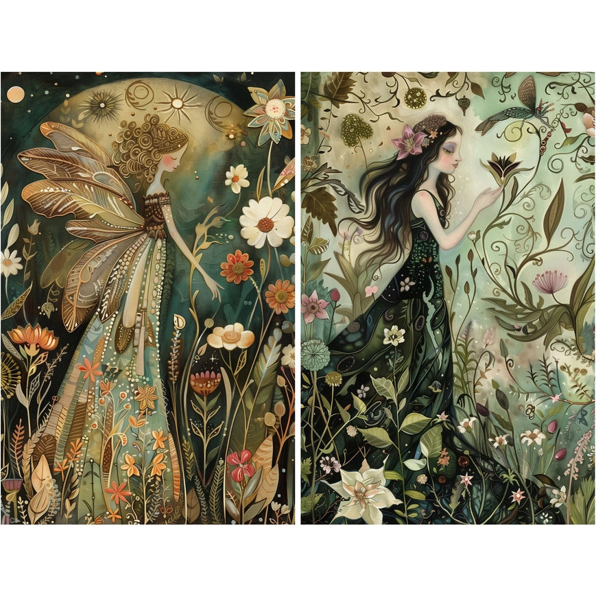 Craft Kreatively Rice Paper A4 Value Pack of 6 - Fairies